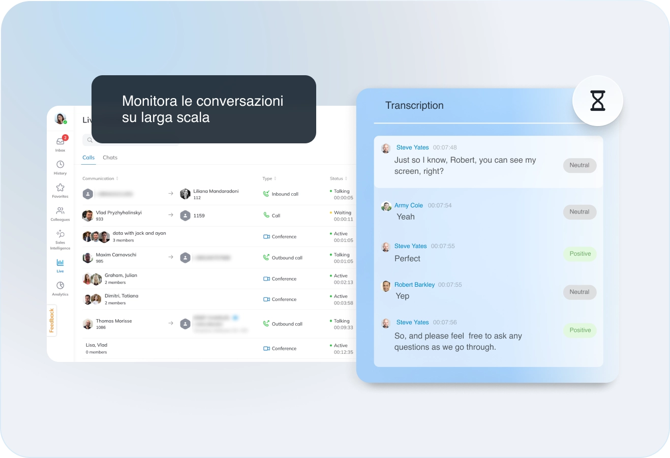 CDR-View - Automatic Transcriptions and Summaries - IT