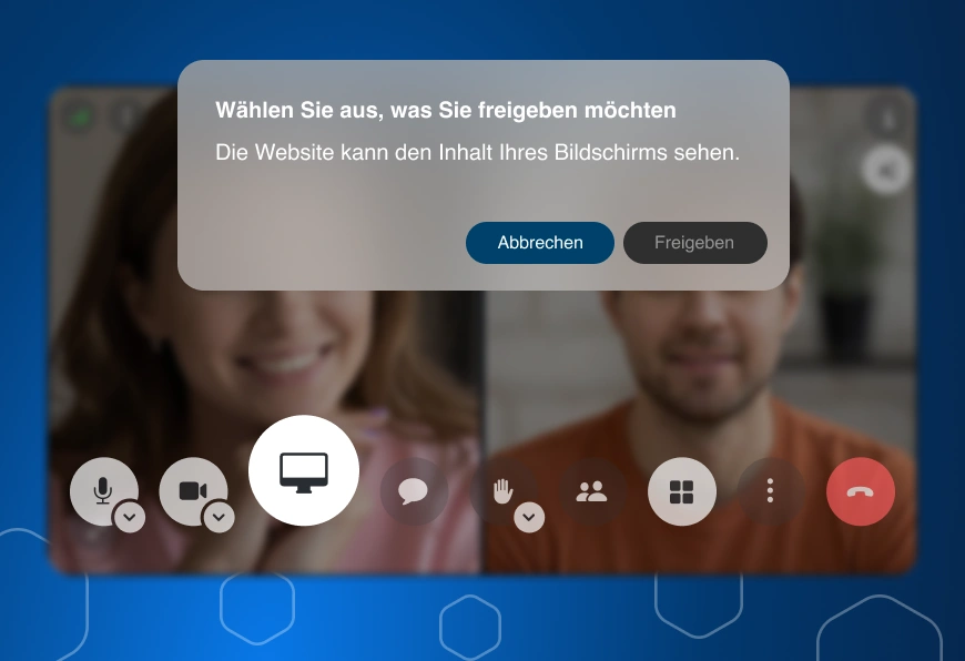 Screen sharing - DE