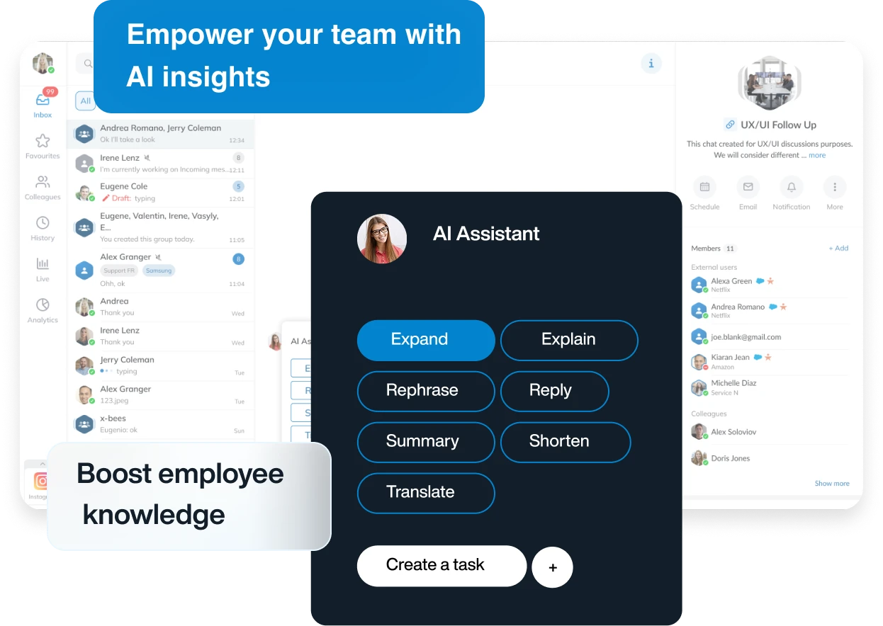 Empower your team with AI insights