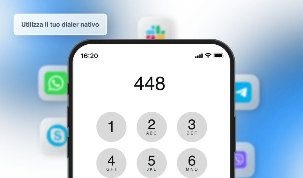 No app required, just dial - Use your native dialer - IT