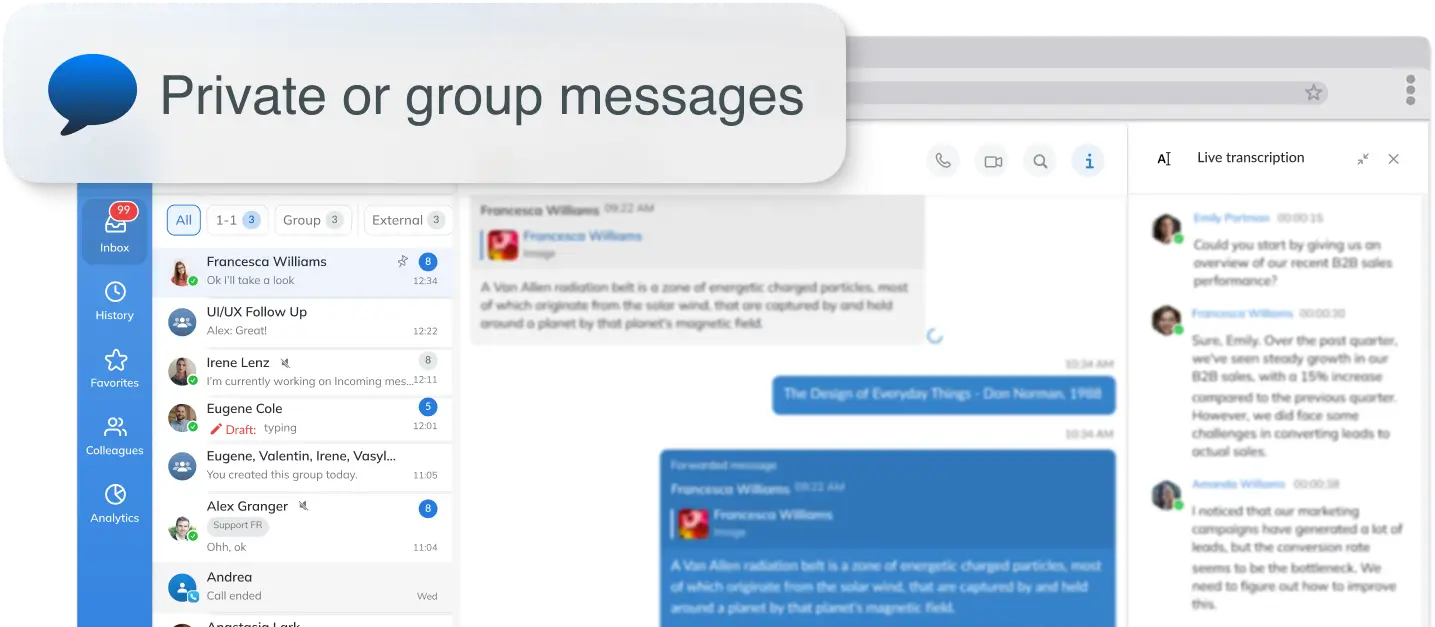 private messages